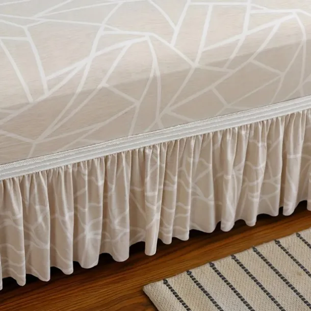 Anti-Slip Cat Scratch Resistant Elastic Sofa Cover with Skirt Hem - Durable and Stylish Furniture Protector for Living Rooms and Pet-Friendly Homes.