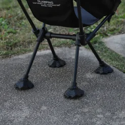 Anti-Slip Foot Sleeves with Reinforced Bottom - Durable Leg Caps for Camping Chairs & Tables - Extra Grip on Uneven Surfaces