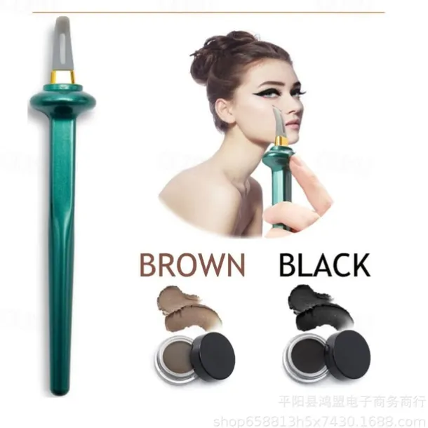 Arcbelle Eyeliner Set - Multi-Purpose Make-Up Application Tool,Easy Application Eyeliner Pen with Silicone Tool for Precise Eye and Lip