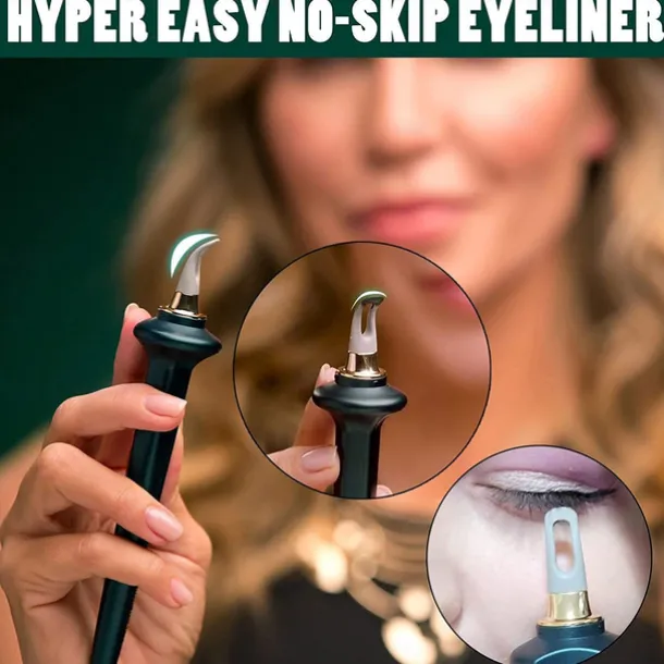 Arcbelle Eyeliner Set - Multi-Purpose Make-Up Application Tool,Easy Application Eyeliner Pen with Silicone Tool for Precise Eye and Lip