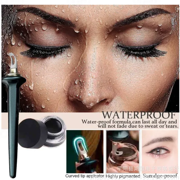 Arcbelle Eyeliner Set - Multi-Purpose Make-Up Application Tool,Easy Application Eyeliner Pen with Silicone Tool for Precise Eye and Lip