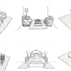 Area Rug Carpet Exotic Ethnic Style Floor Mat American Persian Multicolored Flowers in Retro Style Living Room Hotel Homestay Home Bedroom Full Carpet