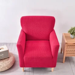 Armchair Cover Slipcover T-shaped Jacquard Corn Fleece Tub Chair for Living Room Bedroom Office Elastic Single Sofa Covers Home Bar Counter