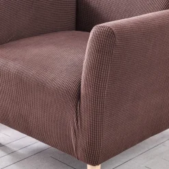 Armchair Cover Slipcover T-shaped Jacquard Corn Fleece Tub Chair for Living Room Bedroom Office Elastic Single Sofa Covers Home Bar Counter