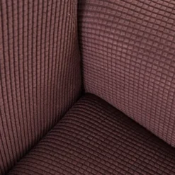 Armchair Cover Slipcover T-shaped Jacquard Corn Fleece Tub Chair for Living Room Bedroom Office Elastic Single Sofa Covers Home Bar Counter