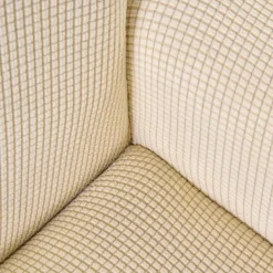 Armchair Cover Slipcover T-shaped Jacquard Corn Fleece Tub Chair for Living Room Bedroom Office Elastic Single Sofa Covers Home Bar Counter