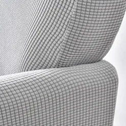 Armchair Cover Slipcover T-shaped Jacquard Corn Fleece Tub Chair for Living Room Bedroom Office Elastic Single Sofa Covers Home Bar Counter