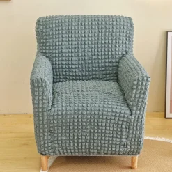 Armchair Cover Tub Chair Slipcover T-shaped Jacquard for Living Room Bedroom Office Elastic Single Sofa Covers Home Bar Counter