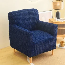 Armchair Cover Tub Chair Slipcover T-shaped Jacquard for Living Room Bedroom Office Elastic Single Sofa Covers Home Bar Counter