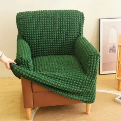 Armchair Cover Tub Chair Slipcover T-shaped Jacquard for Living Room Bedroom Office Elastic Single Sofa Covers Home Bar Counter