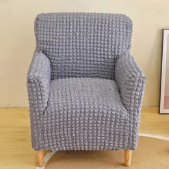 Armchair Cover Tub Chair Slipcover T-shaped Jacquard for Living Room Bedroom Office Elastic Single Sofa Covers Home Bar Counter