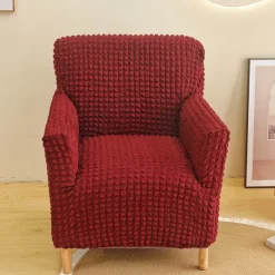 Armchair Cover Tub Chair Slipcover T-shaped Jacquard for Living Room Bedroom Office Elastic Single Sofa Covers Home Bar Counter