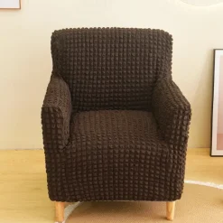 Armchair Cover Tub Chair Slipcover T-shaped Jacquard for Living Room Bedroom Office Elastic Single Sofa Covers Home Bar Counter