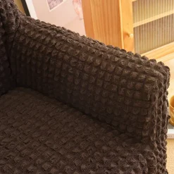 Armchair Cover Tub Chair Slipcover T-shaped Jacquard for Living Room Bedroom Office Elastic Single Sofa Covers Home Bar Counter