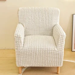 Armchair Cover Tub Chair Slipcover T-shaped Jacquard for Living Room Bedroom Office Elastic Single Sofa Covers Home Bar Counter