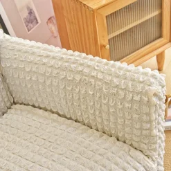 Armchair Cover Tub Chair Slipcover T-shaped Jacquard for Living Room Bedroom Office Elastic Single Sofa Covers Home Bar Counter