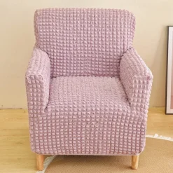 Armchair Cover Tub Chair Slipcover T-shaped Jacquard for Living Room Bedroom Office Elastic Single Sofa Covers Home Bar Counter