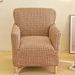 Armchair Cover Tub Chair Slipcover T-shaped Jacquard for Living Room Bedroom Office Elastic Single Sofa Covers Home Bar Counter