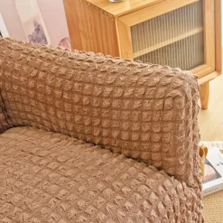 Armchair Cover Tub Chair Slipcover T-shaped Jacquard for Living Room Bedroom Office Elastic Single Sofa Covers Home Bar Counter