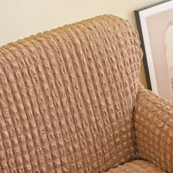 Armchair Cover Tub Chair Slipcover T-shaped Jacquard for Living Room Bedroom Office Elastic Single Sofa Covers Home Bar Counter