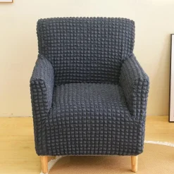 Armchair Cover Tub Chair Slipcover T-shaped Jacquard for Living Room Bedroom Office Elastic Single Sofa Covers Home Bar Counter