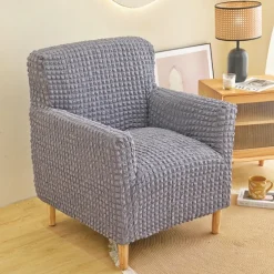 Armchair Cover Tub Chair Slipcover T-shaped Jacquard for Living Room Bedroom Office Elastic Single Sofa Covers Home Bar Counter