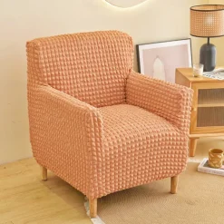 Armchair Cover Tub Chair Slipcover T-shaped Jacquard for Living Room Bedroom Office Elastic Single Sofa Covers Home Bar Counter