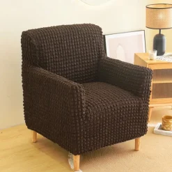 Armchair Cover Tub Chair Slipcover T-shaped Jacquard for Living Room Bedroom Office Elastic Single Sofa Covers Home Bar Counter
