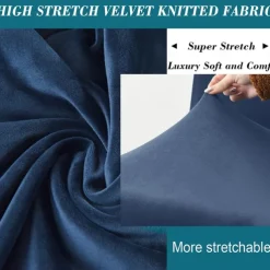 Armchair Slipcover,Stretch Velvet Armchair Cover Soft Chair Covers with Arms for Living Room Furniture Protector