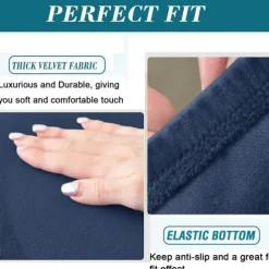 Armchair Slipcover,Stretch Velvet Armchair Cover Soft Chair Covers with Arms for Living Room Furniture Protector