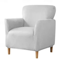 Armchair Slipcover,Stretch Velvet Armchair Cover Soft Chair Covers with Arms for Living Room Furniture Protector