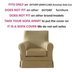 Armchair Sofa Cover Solid Color Quilted Slipcovers LITB PRIME cover Ektcover