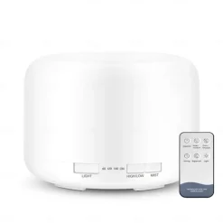 Aromatherapy Essential Oil Home Diffuser with Remote Control, 300ML Large Room Cool Mist Air Humidifier, 8 Hours Quiet Operation, Timer, 7 Colors LED Night Night, Suitable Home, Yoga