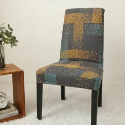 Arrival Super Fit Stretch Removable Washable Short Dining Chair Protector Cover Seat Slipcover for Hotel Dining Room Ceremony Banquet Wedding Party
