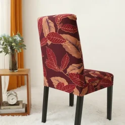 Arrival Super Fit Stretch Removable Washable Short Dining Chair Protector Cover Seat Slipcover for Hotel Dining Room Ceremony Banquet Wedding Party
