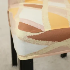 Arrival Super Fit Stretch Removable Washable Short Dining Chair Protector Cover Seat Slipcover for Hotel Dining Room Ceremony Banquet Wedding Party