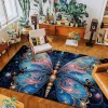 Art Butterfly Area Rug Kitchen Mat Non-Slip Oil Proof Floor Mat Livingroom Rug Indoor Outdoor Mat Bedroom Decor Bathroom Mat Entrance Rug Door Mat