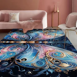 Art Butterfly Area Rug Kitchen Mat Non-Slip Oil Proof Floor Mat Livingroom Rug Indoor Outdoor Mat Bedroom Decor Bathroom Mat Entrance Rug Door Mat