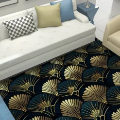 Art Deco Area Rug Kitchen Mat Non-Slip Oil Proof Floor Mat Livingroom Rug Indoor Outdoor Mat Bedroom Decor Bathroom Mat Entrance Rug Door Mat