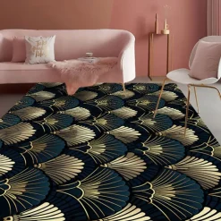 Art Deco Area Rug Kitchen Mat Non-Slip Oil Proof Floor Mat Livingroom Rug Indoor Outdoor Mat Bedroom Decor Bathroom Mat Entrance Rug Door Mat