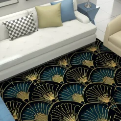 Art Deco Area Rug Kitchen Mat Non-Slip Oil Proof Floor Mat Livingroom Rug Indoor Outdoor Mat Bedroom Decor Bathroom Mat Entrance Rug Door Mat