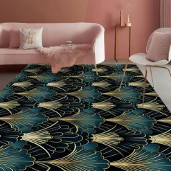 Art Deco Area Rug Kitchen Mat Non-Slip Oil Proof Floor Mat Livingroom Rug Indoor Outdoor Mat Bedroom Decor Bathroom Mat Entrance Rug Door Mat