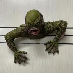 Art Deco Creature from the Black Lagoon-Inspired Monster Wall Hanging Ornament, General Fit PC Polycarbonate Lizard Man Decor, Non-Electric Movie Themed Craft without Feathers - 1pc