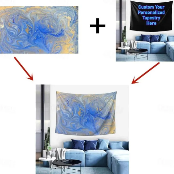 Art Painting Wall Tapestry Baroque Art Decor Blanket Curtain Hanging Home Bedroom Living Room Decoration