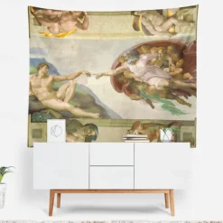 Art Painting Wall Tapestry Baroque Art Decor Blanket Curtain Hanging Home Bedroom Living Room Decoration
