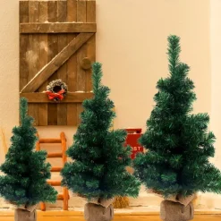 Artificial Christmas Tree, Green Christmas Tree Table Decorations for Indoor Furniture, Office, Cabinets, Fireplaces, Christmas Parties