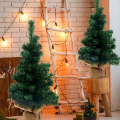 Artificial Christmas Tree, Green Christmas Tree Table Decorations for Indoor Furniture, Office, Cabinets, Fireplaces, Christmas Parties