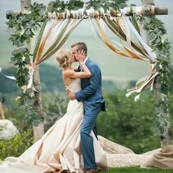 Artificial Eucalyptus Garland Plant, Faux Hanging Eucalyptus Vines Leaves Greenery, Premium Oxidation Resistance Artificial Flower, Wall Decor, Yard Decoration, Yard Supplies, Party Decor, Holiday Supplies, Holiday Arrangement, Garden Decor