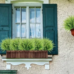 Artificial Ferns for Home Outdoors 5pcs Artificial Outdoor Plants Fake Fern Faux Boston Fern Greenery UV Resistant Plastic Plant Wedding Decoration