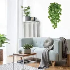 Artificial Hanging Vines, Fake Monstera Leafs Vine Jungle Leaf Plants Tropical Leaves Rattan For Houseplants Indoor Home Kitchen Garden Outdoor Wall, Wedding Decoration